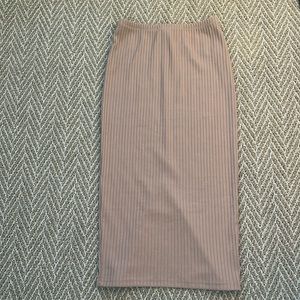 Midi Beige Cream Skirt